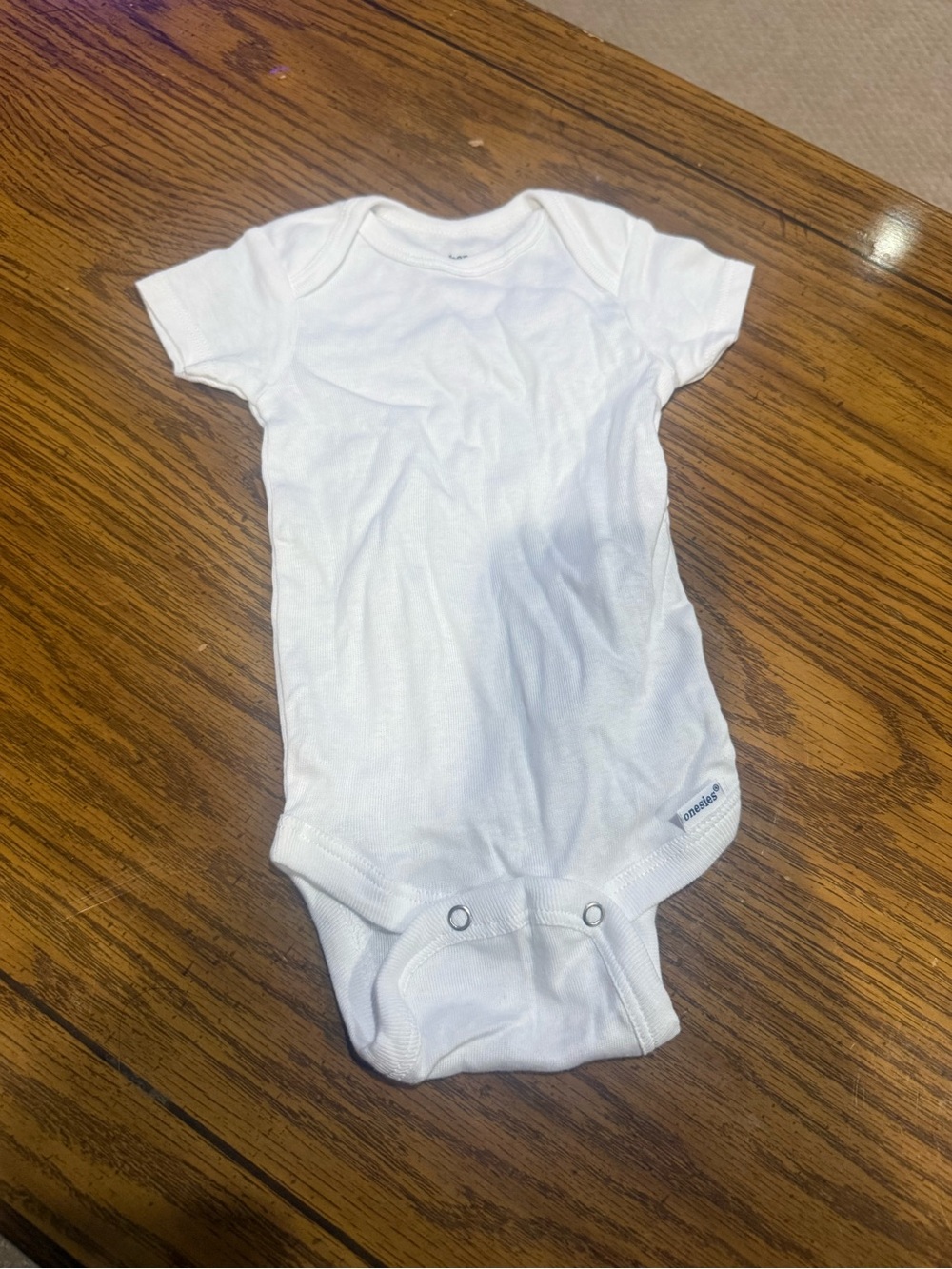 6 for $10 Gerber White Organic Cotton Baby Onesie